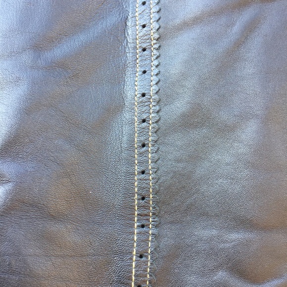 🔥 Leather Skirt  Vintage Margaret Godfrey Black Midi EUC Sz 8  SEXY - Picture 6 of 14